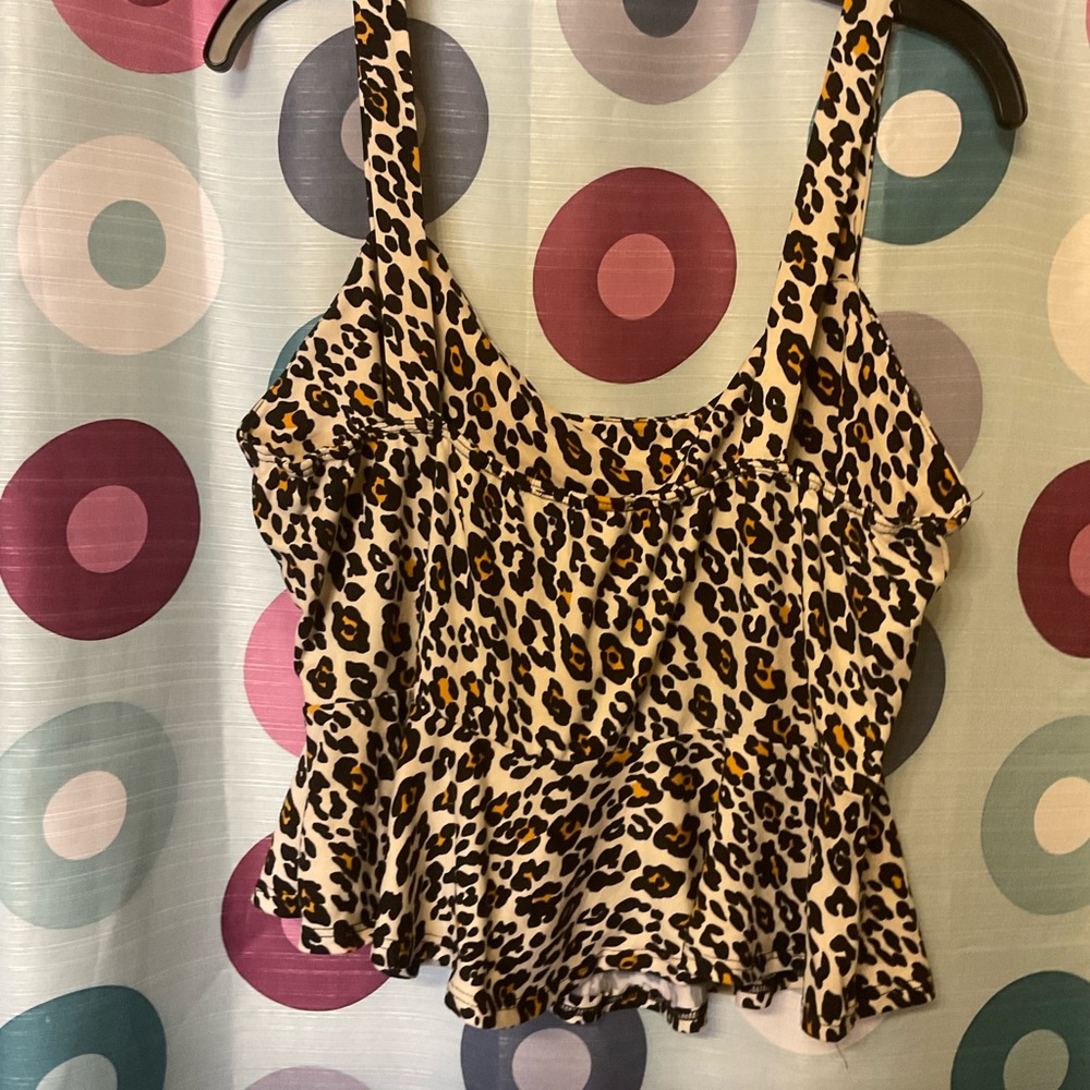Crop Top Tank With Ruffles